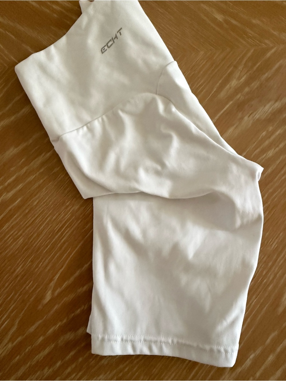 ECHT Sculpting High-Waist White Shorts